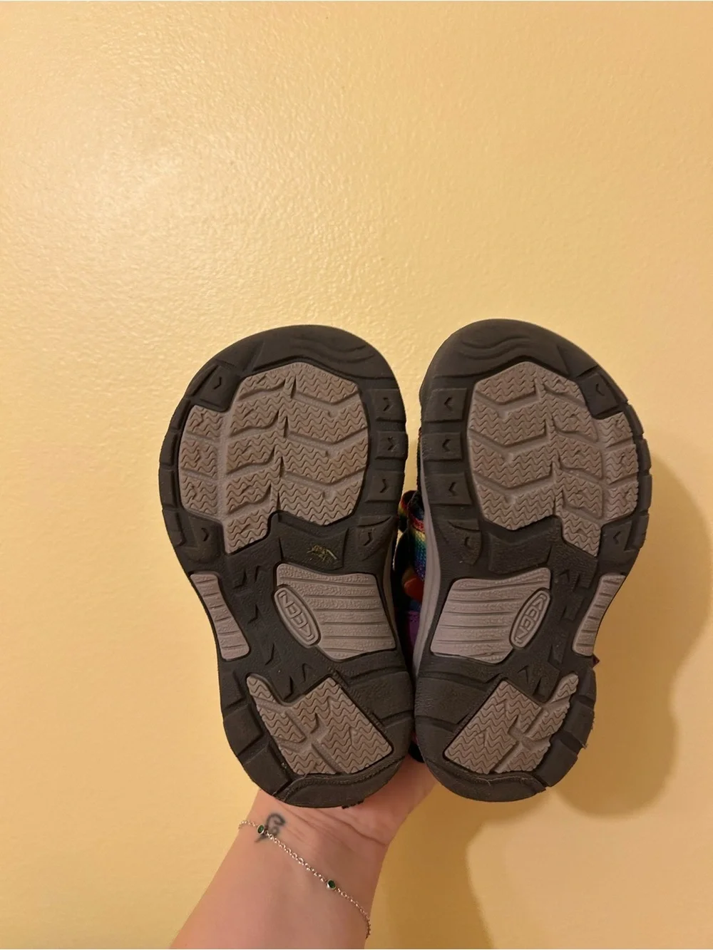 Keen Kids Purple Sandals with Rainbow Straps